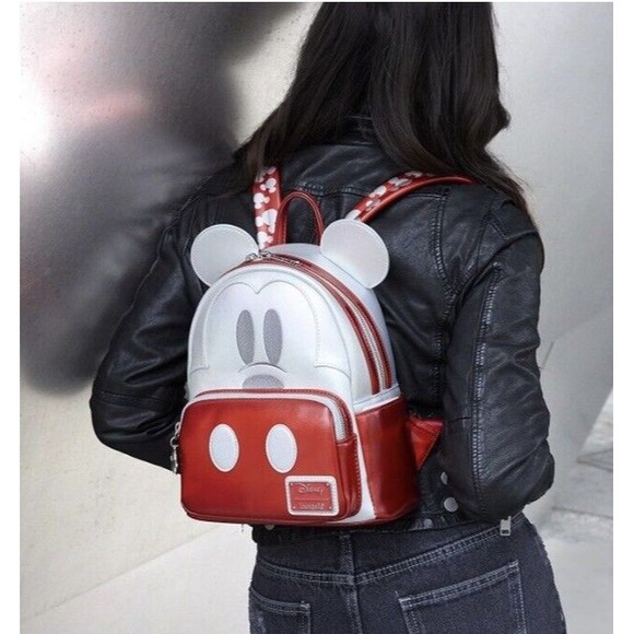 Loungefly Disney100 Platinum Mickey Mouse Cosplay Mini Backpack IN HAND main image 4